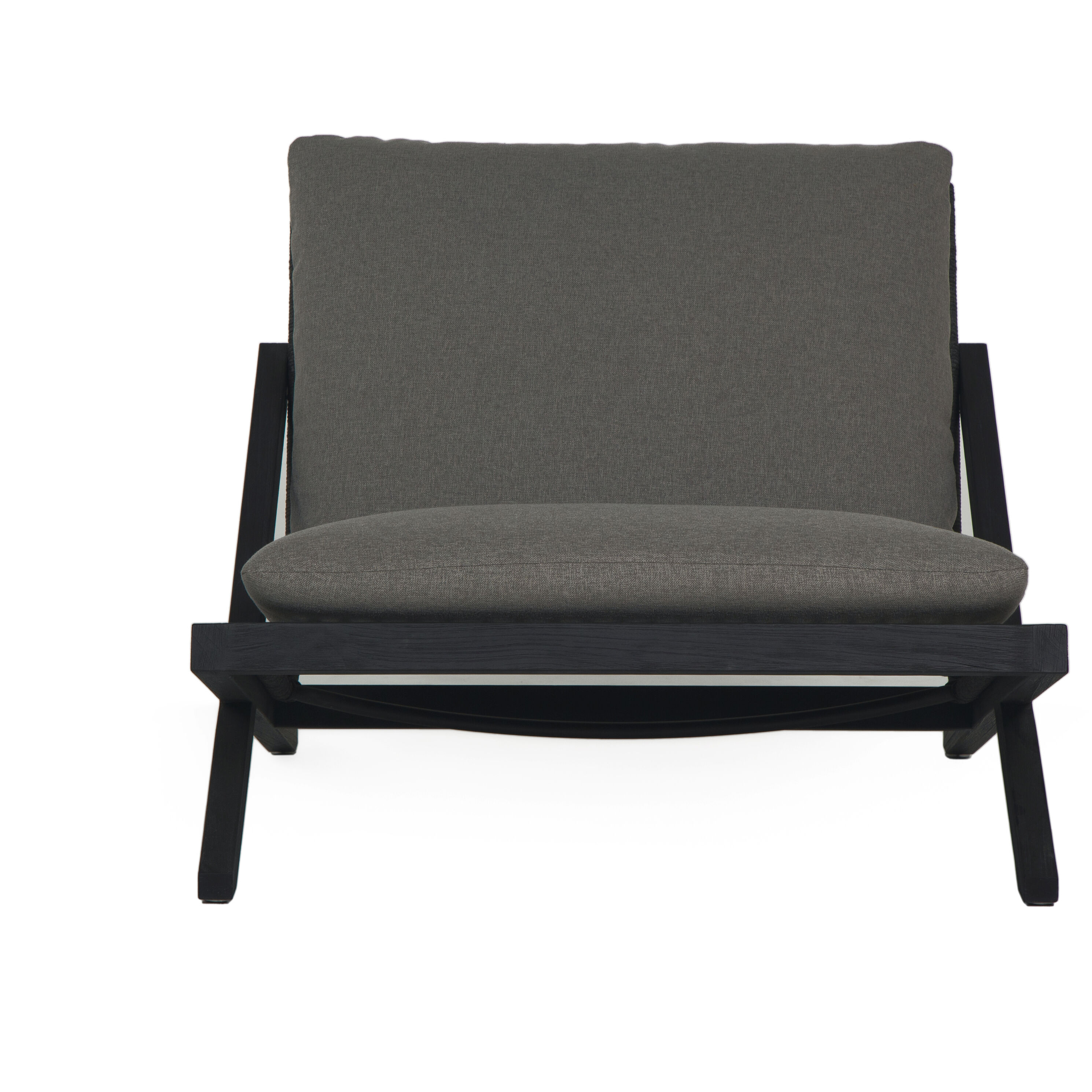 Bari Charcoal / Gracebay Grey Outdoor Lounge Chair
